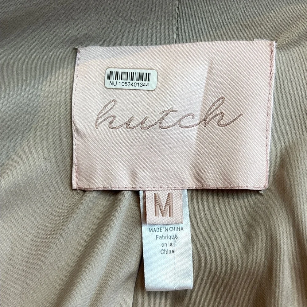 Hutch Colorblock Vegan Leather Trench Coat SZ M